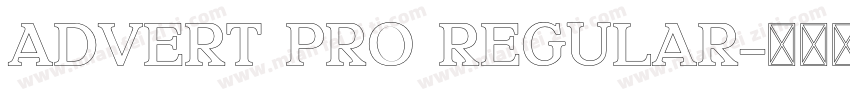 Advert Pro Regular字体转换